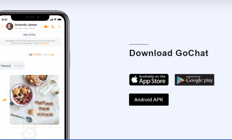 تطبيق GoChat Messenger محادثات فيديو مجانية في الإمارات