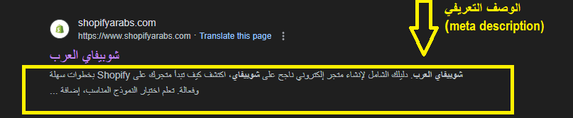 meta description